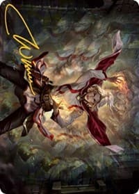 Delina, Wild Mage Art Card (Gold-Stamped Signature) - Art Series: Adventures in the Forgotten Realms - Magic: The Gathering card
