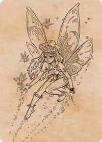 Pixie Guide (Showcase) Art Card - Art Series: Adventures in the Forgotten Realms - Magic: The Gathering card