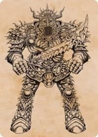 Iron Golem (Showcase) Art Card - Art Series: Adventures in the Forgotten Realms - Magic: The Gathering card