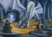 Cave of the Frost Dragon Art Card - Art Series: Adventures in the Forgotten Realms - Magic: The Gathering card