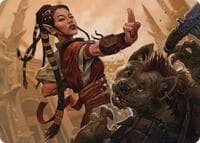 Half-Elf Monk Art Card - Art Series: Adventures in the Forgotten Realms - Magic: The Gathering card