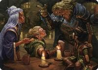 You Meet in a Tavern Art Card - Art Series: Adventures in the Forgotten Realms - Magic: The Gathering card