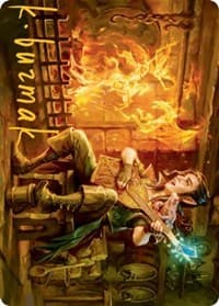 Wish Art Card (Gold-Stamped Signature) - Art Series: Adventures in the Forgotten Realms - Magic: The Gathering card