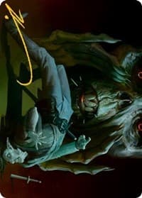 Power Word Kill Art Card (Gold-Stamped Signature) - Art Series: Adventures in the Forgotten Realms - Magic: The Gathering card