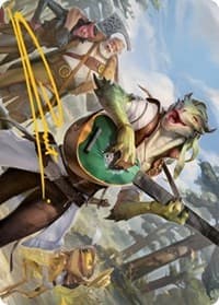 Wandering Troubadour Art Card (Gold-Stamped Signature) - Art Series: Adventures in the Forgotten Realms - Magic: The Gathering card