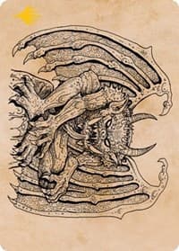 Cloister Gargoyle (Showcase) Art Card (Gold-Stamped) - Art Series: Adventures in the Forgotten Realms - Magic: The Gathering card