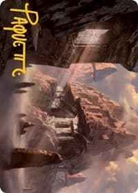 Mountain (62/81) Art Card (Gold-Stamped Signature) - Art Series: Adventures in the Forgotten Realms - Magic: The Gathering card