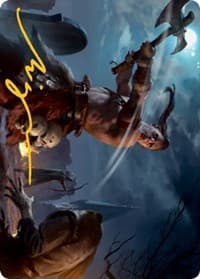 Critical Hit Art Card (Gold-Stamped Signature) - Art Series: Adventures in the Forgotten Realms - Magic: The Gathering card