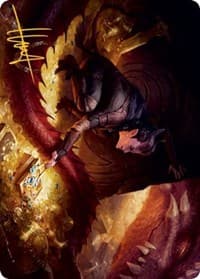 Hoard Robber Art Card (Gold-Stamped Signature) - Art Series: Adventures in the Forgotten Realms - Magic: The Gathering card