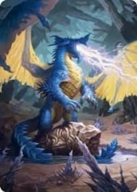 Blue Dragon Art Card - Art Series: Adventures in the Forgotten Realms - Magic: The Gathering card