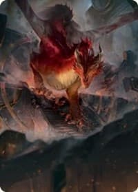 Red Dragon Art Card - Art Series: Adventures in the Forgotten Realms - Magic: The Gathering card