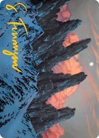 Mountain (59/81) Art Card (Gold-Stamped Signature) - Art Series: Adventures in the Forgotten Realms - Magic: The Gathering card