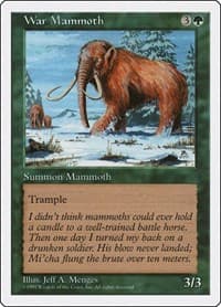 War Mammoth - Fifth Edition - Magic: The Gathering card