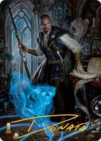 Mordenkainen Art Card (Gold-Stamped Signature) - Art Series: Adventures in the Forgotten Realms - Magic: The Gathering card
