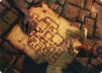 Dungeon Map Art Card - Art Series: Adventures in the Forgotten Realms - Magic: The Gathering card