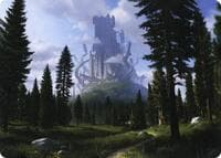 Forest (61/81) Art Card - Art Series: Adventures in the Forgotten Realms - Magic: The Gathering card