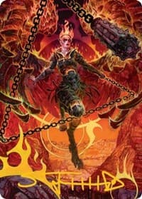 Zariel, Archduke of Avernus Art Card (Gold-Stamped Signature) - Art Series: Adventures in the Forgotten Realms - Magic: The Gathering card