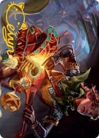 Bag of Holding Art Card (Gold-Stamped Signature) - Art Series: Adventures in the Forgotten Realms - Magic: The Gathering card