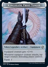 Icingdeath, Frost Tongue Token - Adventures in the Forgotten Realms - Magic: The Gathering card