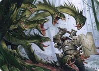Lair of the Hydra Art Card - Art Series: Adventures in the Forgotten Realms - Magic: The Gathering card
