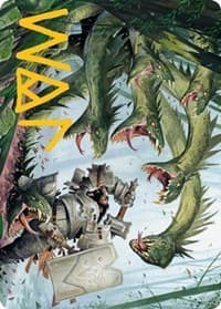 Lair of the Hydra Art Card (Gold-Stamped Signature) - Art Series: Adventures in the Forgotten Realms - Magic: The Gathering card