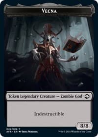 Vecna Token - Adventures in the Forgotten Realms - Magic: The Gathering card