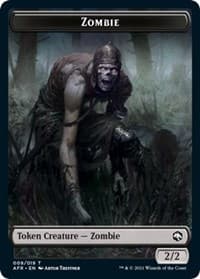 Zombie Token - Adventures in the Forgotten Realms - Magic: The Gathering card