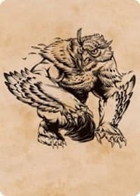 Owlbear (Showcase) Art Card - Art Series: Adventures in the Forgotten Realms - Magic: The Gathering card