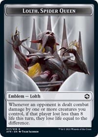 Emblem - Lolth, Spider Queen - Adventures in the Forgotten Realms - Magic: The Gathering card
