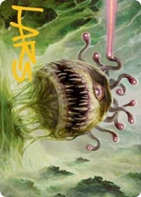 Beholder Art Card (Gold-Stamped Signature) - Art Series: Adventures in the Forgotten Realms - Magic: The Gathering card