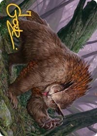 Owlbear Art Card (Gold-Stamped Signature) - Art Series: Adventures in the Forgotten Realms - Magic: The Gathering card