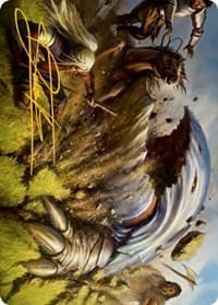 Bulette Art Card (Gold-Stamped Signature) - Art Series: Adventures in the Forgotten Realms - Magic: The Gathering card