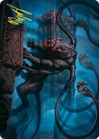 Displacer Beast Art Card (Gold-Stamped Signature) - Art Series: Adventures in the Forgotten Realms - Magic: The Gathering card