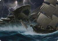 Dragon Turtle Art Card - Art Series: Adventures in the Forgotten Realms - Magic: The Gathering card