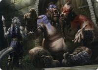 Ettin Art Card - Art Series: Adventures in the Forgotten Realms - Magic: The Gathering card