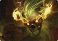 Flameskull Art Card - Art Series: Adventures in the Forgotten Realms - Magic: The Gathering card