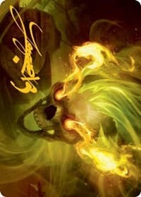 Flameskull Art Card (Gold-Stamped Signature) - Art Series: Adventures in the Forgotten Realms - Magic: The Gathering card