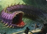 Purple Worm Art Card - Art Series: Adventures in the Forgotten Realms - Magic: The Gathering card