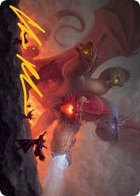 Tiamat Art Card (Gold-Stamped Signature) - Art Series: Adventures in the Forgotten Realms - Magic: The Gathering card