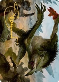 Troll Art Card (Gold-Stamped Signature) - Art Series: Adventures in the Forgotten Realms - Magic: The Gathering card