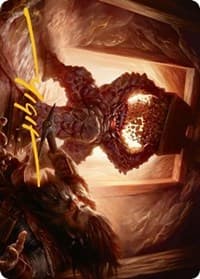 Xorn Art Card (Gold-Stamped Signature) - Art Series: Adventures in the Forgotten Realms - Magic: The Gathering card