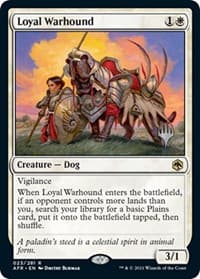 Loyal Warhound - Promo Pack: Adventures in the Forgotten Realms - Magic: The Gathering card