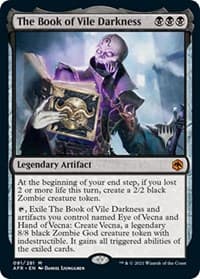 The Book of Vile Darkness - Promo Pack: Adventures in the Forgotten Realms - Magic: The Gathering card