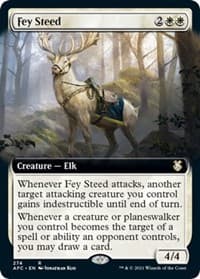 Fey Steed (Extended Art) - Commander: Adventures in the Forgotten Realms - Magic: The Gathering card