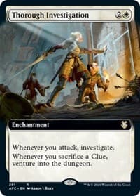 Thorough Investigation (Extended Art) - Commander: Adventures in the Forgotten Realms - Magic: The Gathering card
