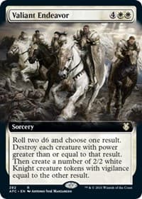Valiant Endeavor (Extended Art) - Commander: Adventures in the Forgotten Realms - Magic: The Gathering card