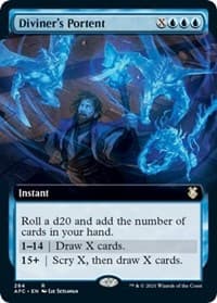 Diviner's Portent (Extended Art) - Commander: Adventures in the Forgotten Realms - Magic: The Gathering card