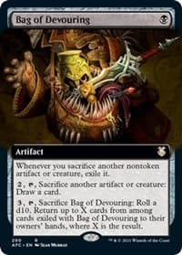 Bag of Devouring (Extended Art) - Commander: Adventures in the Forgotten Realms - Magic: The Gathering card