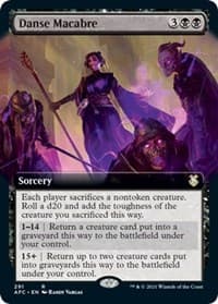 Danse Macabre (Extended Art) - Commander: Adventures in the Forgotten Realms - Magic: The Gathering card