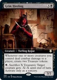 Grim Hireling (Extended Art) - Commander: Adventures in the Forgotten Realms - Magic: The Gathering card
